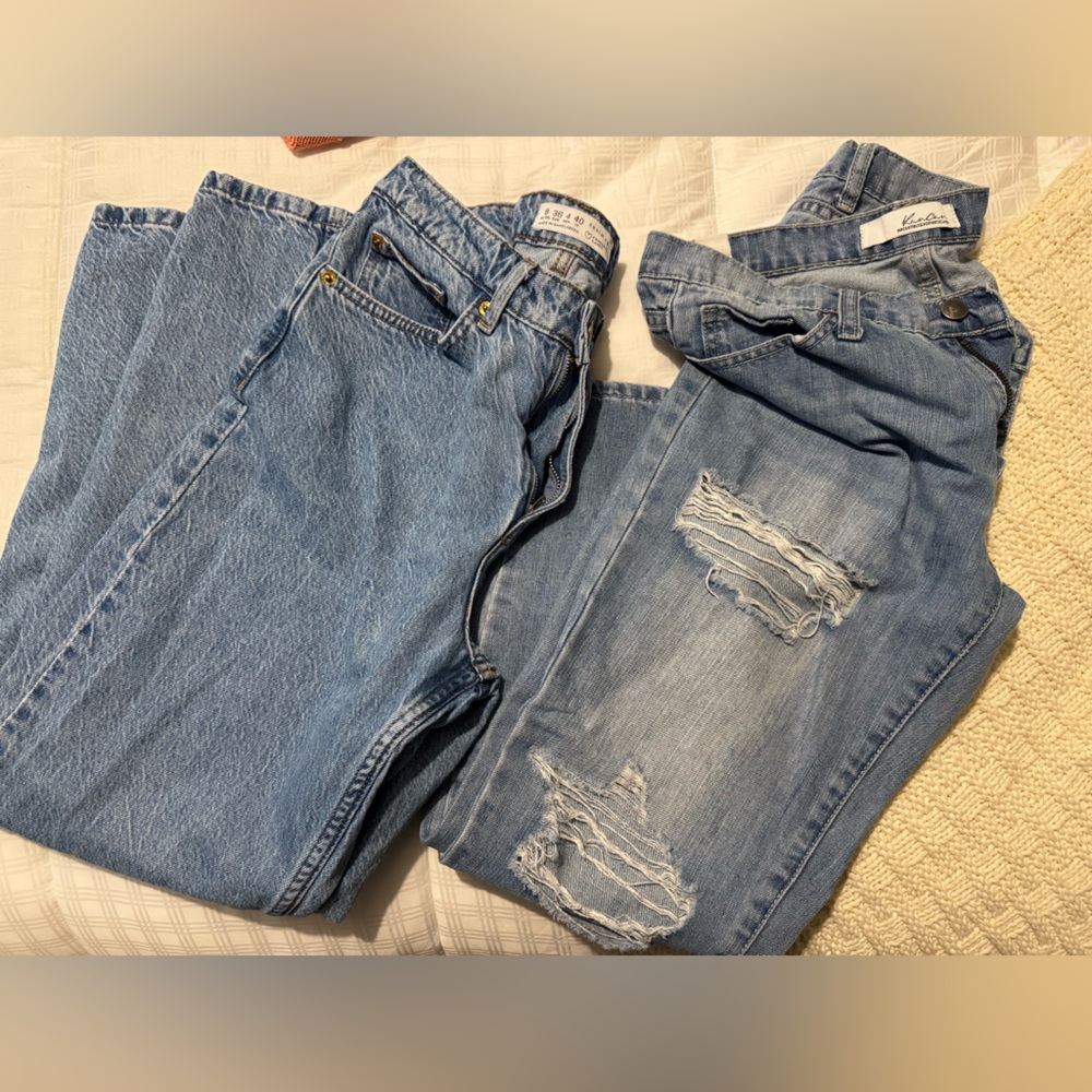 Blue Denim Jeans Set (price is for both)